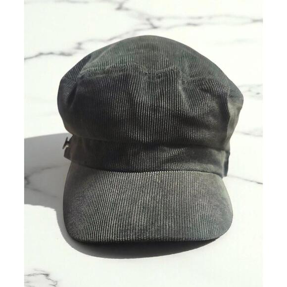 Vintage Style David & Young Corduroy Cap Green Elastic Back - 100% Cotton - Picture 1 of 11